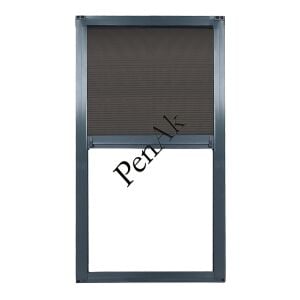 Plise Pencere Sineklik Antrasit Gri -Yükseklik 140 cm- (Pileli/Akordiyon)