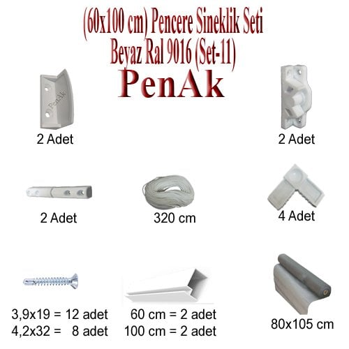 Pencere Sineklik Seti
