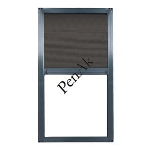 Plise Pencere Sineklik Antrasit Gri o-Yükseklik 120 cm- (Pileli/Akordiyn)