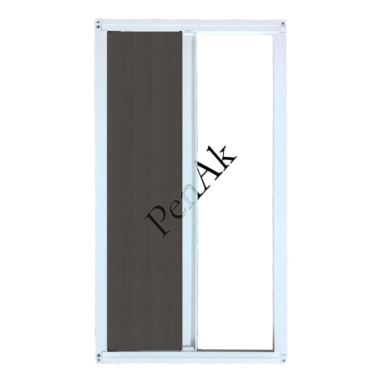 Plise Kapı Sineklik Beyaz -Yükseklik 180 cm- (Pileli/Akordiyon)