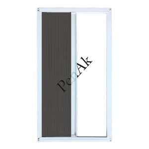 Plise Kapı Sineklik Beyaz -Yükseklik 180 cm- (Pileli/Akordiyon)