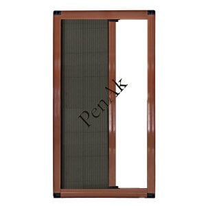 Plise Kapı Sineklik Açık Meşe -Yükseklik 210 cm- (Pileli/Akordiyon)