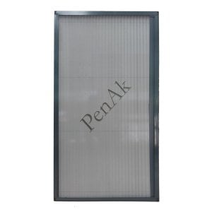 Plise Kapı Sineklik Antrasit Gri -Yükseklik 180 cm- (Pileli/Akordiyon)